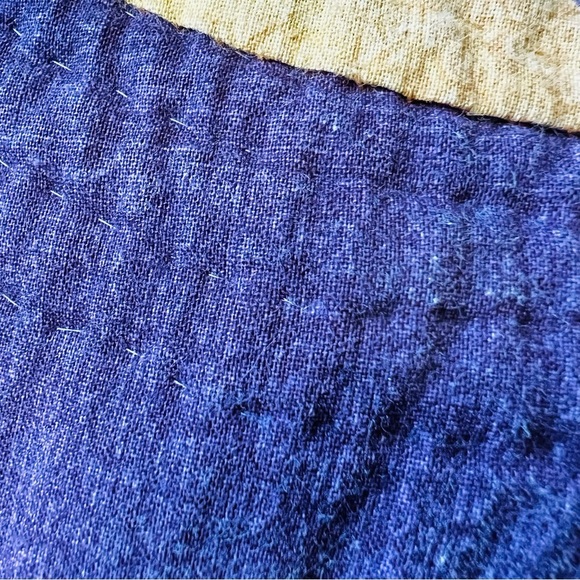 40”x40” Vintage Homemade Hand Stitched Quilted Throw . - Picture 5 of 6